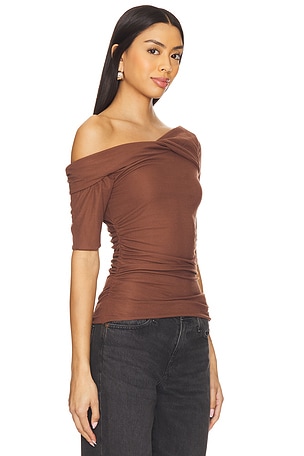 Free People x REVOLVE Cross My Heart Tee in Brown
