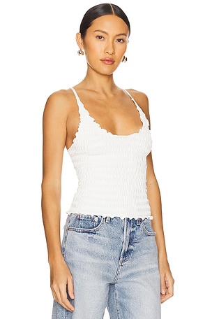 Free People Pucker Up Seamless Top in Ivory