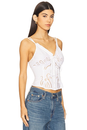 Free People Sweet Sammi Eyelet Top in White