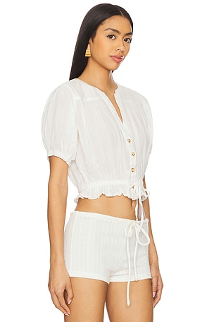 Free People x We The Free Little Cloud Shirt in White