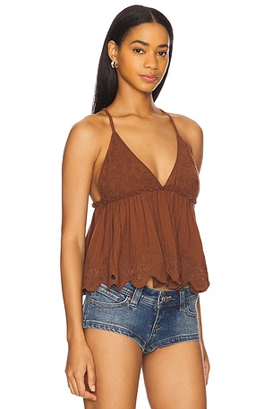 Free People Sunny Days Cami in Brown