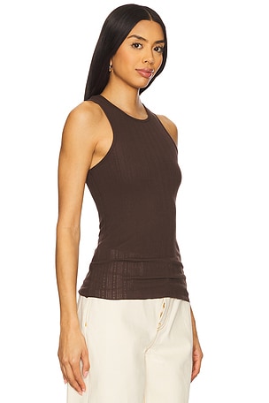 Free People Fresh In Love Tank in Chocolate