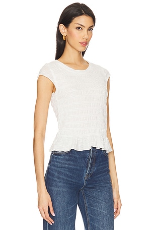 Free People Sylvie Tee in Ivory. Size XS. Also