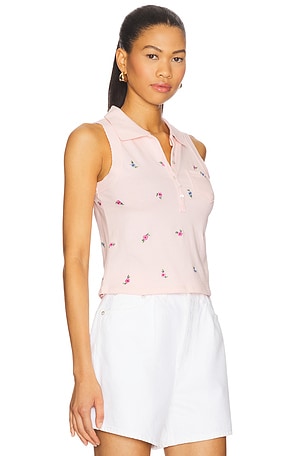 Free People Pepper Knit Polo in Rose