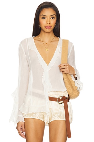 Bali Tulula Chiffon Top Free People