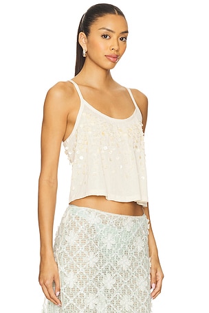 Free People x REVOLVE Shell Yeah Tank in Ivory