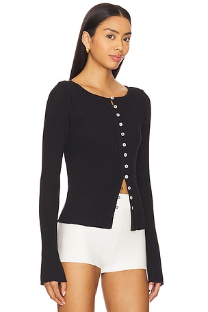 Free People Tilly Long Sleeve Top in Black
