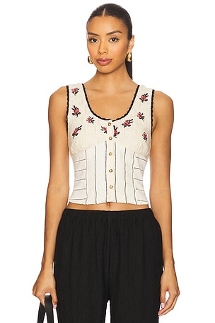 Rose Bud Knit Top Free People