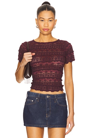 Angelina Lace Tee Free People