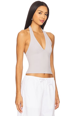 Free People x Intimately FP Still Here Halter In Raindrops in Grey