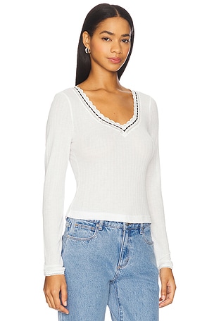 Free People Only You Long Sleeve in Ivory