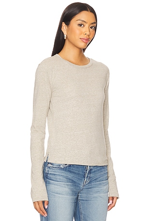 Free People x We The Free Nova Tee Long Sleeve In Caiman in Sage