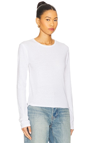 Free People x We The Free Nova Tee Long Sleeve In Ivory in Ivory