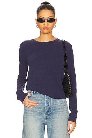 x We The Free Nova Tee Long Sleeve In Peacoat Free People