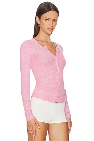 Free People x Intimately FP Going Places Cardi In Orchid Smoke in Pink