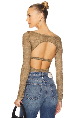 x Intimately FP Perfectly Fine Bodysuit In Gothic Love Free People