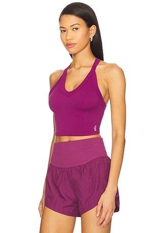 Free People x FP Movement All Clear V Neck Cami In Deep in Purple