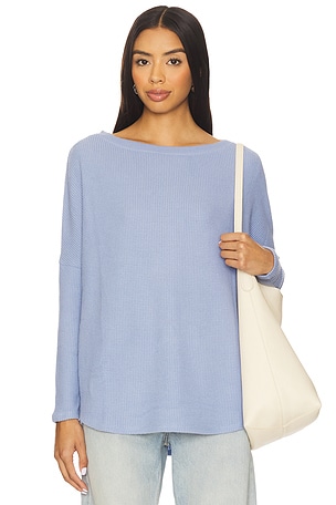 x We The Free Latte Blues Thermal Solid In Dawn Breeze Free People