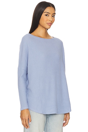 Free People x We The Free Latte Blues Thermal Solid In Dawn Breeze in Baby Blue. Size XS. Also
