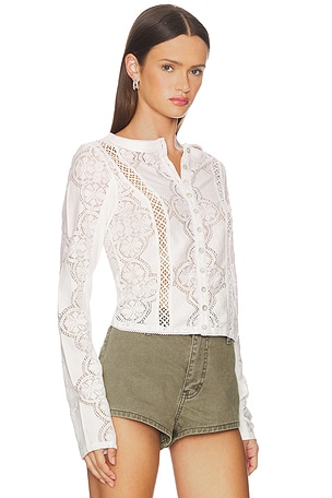 Free People Jae Knit Long Sleeve in White