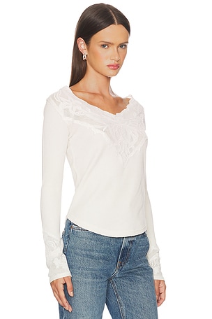 Free People Butterfly Cuff Top in Ivory