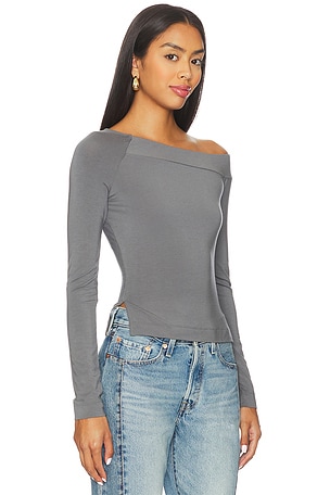 Free People At The After Long Sleeve in Grey