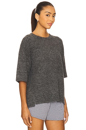 Free People Margot Sweater Tee in Charcoal