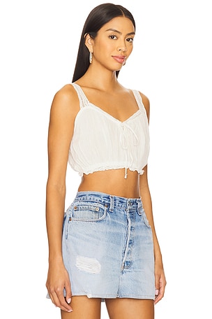 Free People x REVOLVE Staying Local Blouson Cami In Ivory in Ivory. Size XS. Also