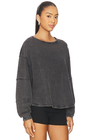 Free People x We The Free Total Eclipse Tee In Black in Charcoal