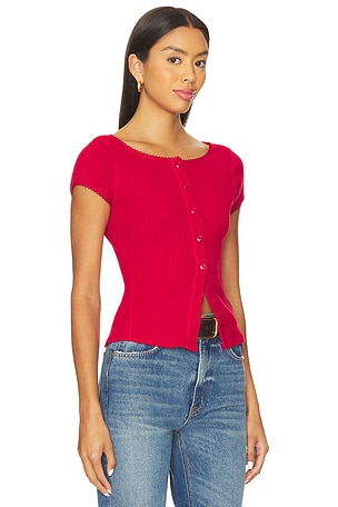 Free People Most Wanted Cardi in Red