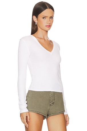Free People x We The Free Neria Long Sleeve In Clean Ivory in Ivory