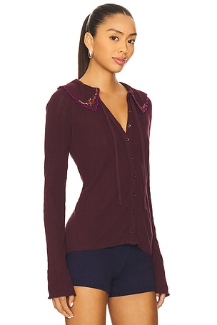 Free People Juniper Long Sleeve in Purple. Size XS. Also