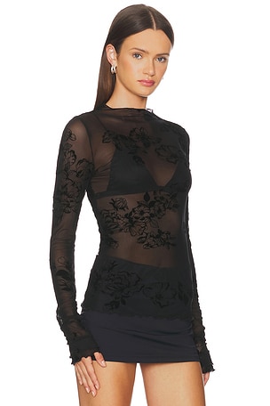 Free People You Decide Long Sleeve in Black