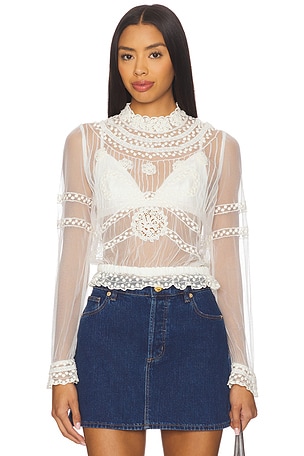 x REVOLVE Forever Romance Blouse Free People