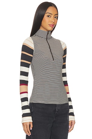 Free People x We The Free Avery Zip Up In Black Combo in Black