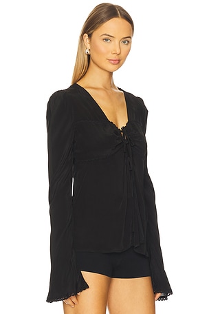 Free People Bali Ariel Top in Black