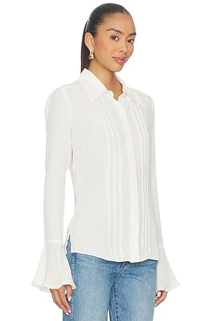 Free People Melrose Top in White. Size XS. Also