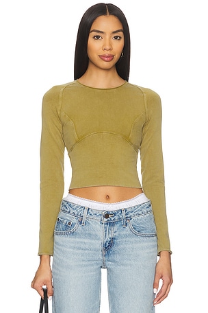 x We The Free Protagonist Long Sleeve In Green Moss Free People