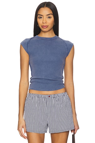 x We The Free Ever Had Tee In Vintage Indigo Free People