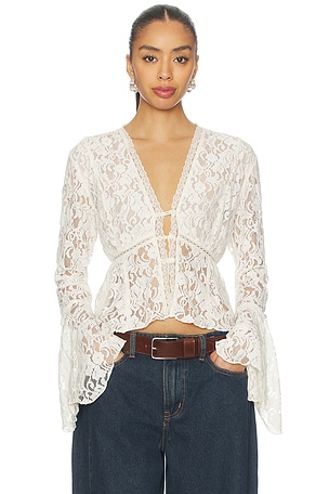 Whispering Love Lace Top Free People