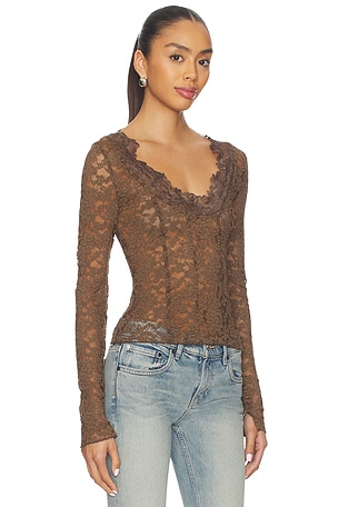 Free People All Night Long Sleeve in Brown