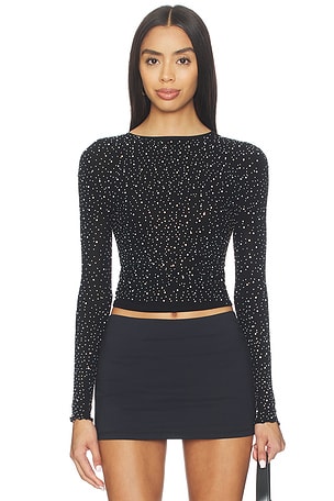 Night Sky Long Sleeve Top In Black Free People