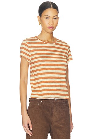 Free People x We The Free Nora Tee in Burnt Orange