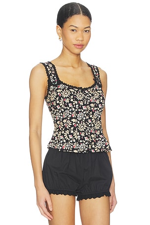 Free People Bridgette Corset Top in Black