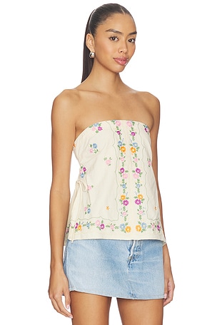 Free People Doily Days Tube Top in Cream
