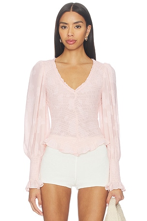 x REVOLVE Smocked In Love Top Free People