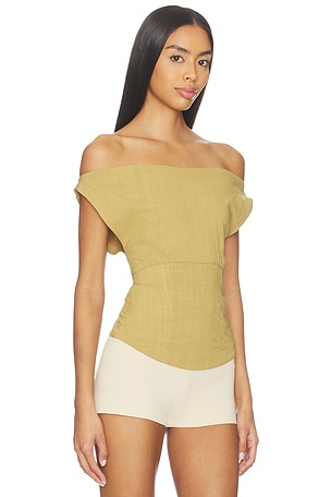 Free People Harper Top in Olive