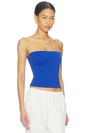 Free People The Carrie Tube Top in Blue
