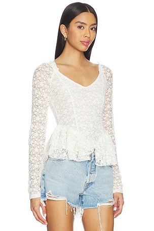 Free People x REVOLVE Stella Long Sleeve in Ivory