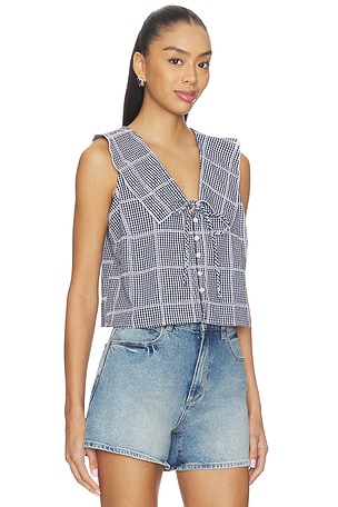 Free People Waiting For Me Top in Blue. Size S. Also